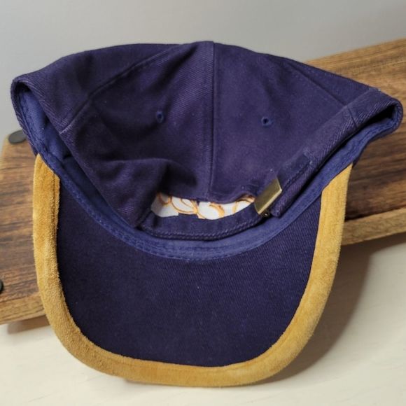 Strapback Trucker Hat Ocean Trailer Western Concepts Cotton Suede Retro Ball Cap - Picture 3 of 7